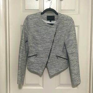 Banana Republic Tweed Asymmetrical Moto Jacket